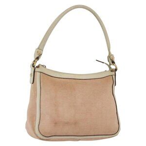 Authentic GUCCI GG Canvas Shoulder Bag Pink Gold 146244